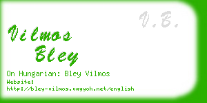 vilmos bley business card